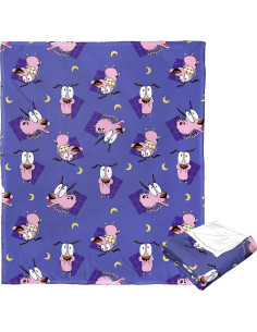 Manta de Toque de Seda Northwest Coraje el Perro Cobarde 127x152cm 2