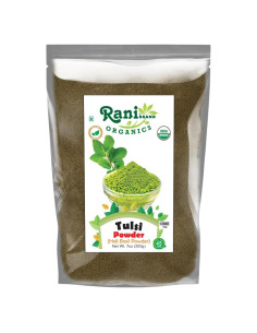 Polvo de Albahaca Sagrada Orgánica Rani 200g - Sin Gluten, Vegano