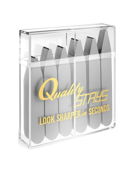 Varillas de Cuello de Metal Quality Stays - 52 Piezas en 4 Tamaños