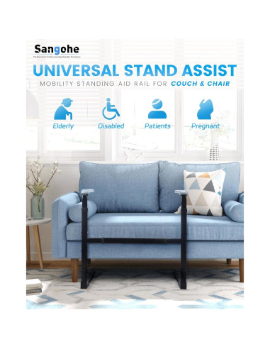 Barra de Asistencia de Movilidad Sangohe Ajustable para Sofá