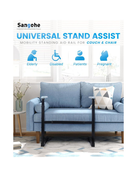 Barra de Asistencia de Movilidad Sangohe Ajustable para Sofá