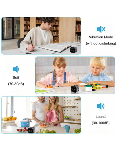 Temporizador Cubo de Gravedad Lwuey - LED Ajustable 500mAh