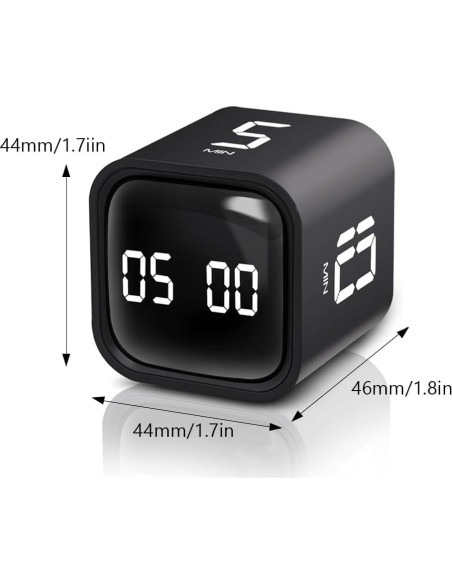 Temporizador Cubo de Gravedad Lwuey - LED Ajustable 500mAh