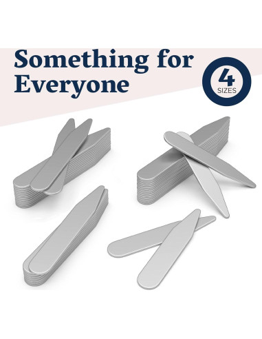 Varillas de Cuello de Metal Quality Stays - 52 Piezas en 4 Tamaños