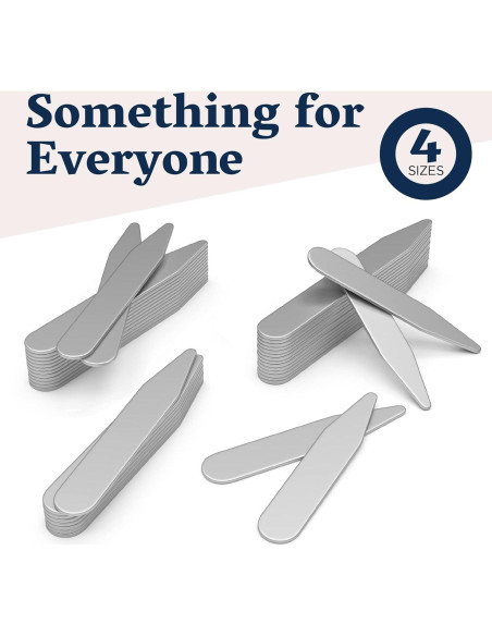 Varillas de Cuello de Metal Quality Stays - 52 Piezas en 4 Tamaños