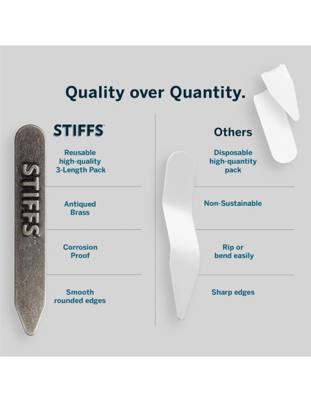 Varillas de Cuello de Latón Wurkin Stiffs - Paquete de 10