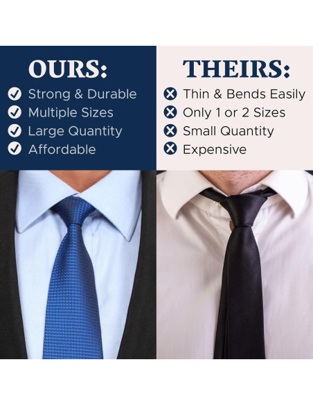 Varillas de Cuello de Metal Quality Stays - 52 Piezas en 4 Tamaños