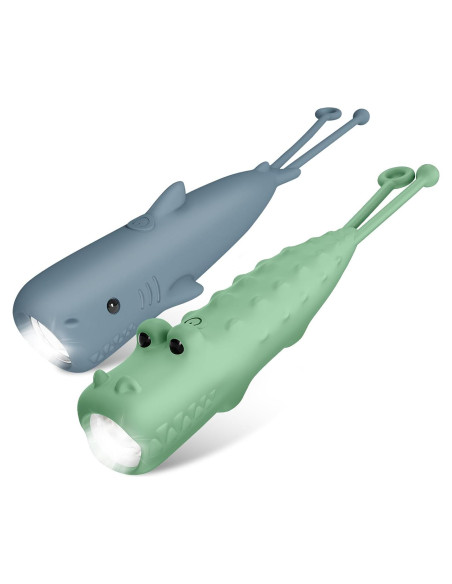 Linterna Recargable Loveruis Cocodrilo Tiburón para Niños