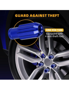 Tuercas de Rueda Muge Racing 20 PCS M12x1.25 Azul 2