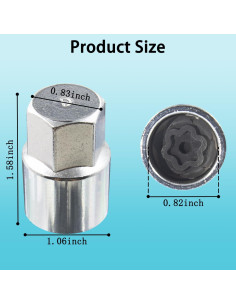 Herramienta de Eliminación de Tuercas de Bloqueo CIMOF 2pcs 2