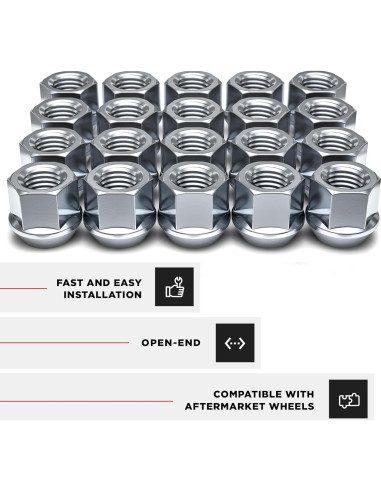 Tuerca Acorn Abierta White Knight 1304-1S-20AM Zinc 20 Piezas