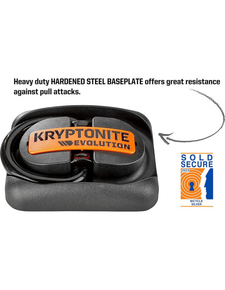Anclaje de Suelo Kryptonite Evolution Antirrobo para Bicicletas