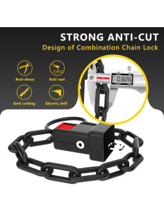 Candado Antirrobo para Volante OPSOOPI U70 - Acero 70cm 2