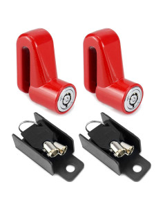 Candado de Disco Antirrobo QWORK para Motocicleta - Paquete de 2