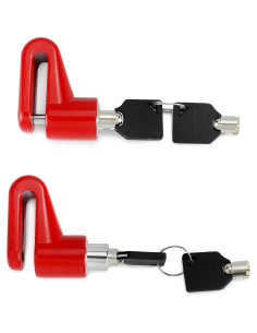 Candado de Disco Antirrobo QWORK para Motocicleta - Paquete de 2 2