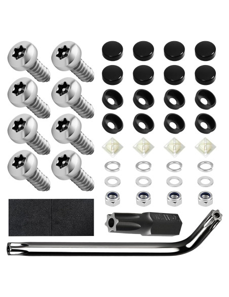 Kit de Tornillos Antirrobo para Placa de Matrícula M6 Lyxheth