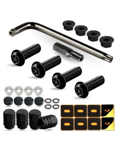 Tornillos Antirrobo para Placa de Matrícula M6 Acero Inoxidable