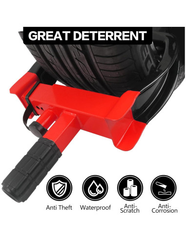 Bloqueo de Rueda Antirrobo KAYCENTOP para Neumáticos 29.7 cm