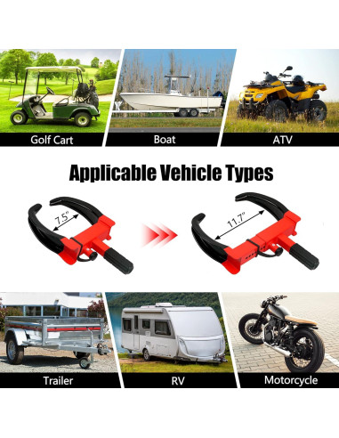 Bloqueo de Rueda Antirrobo KAYCENTOP para Neumáticos 29.7 cm