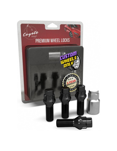 Cerraduras de Rueda M14x1.5 Accesorios de Rueda Partes 4 Pzas