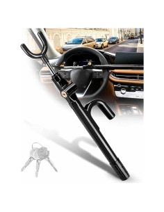 Cerradura Antirrobo para Volante Tevlaphee - Ajustable 17.78-40.64 cm
