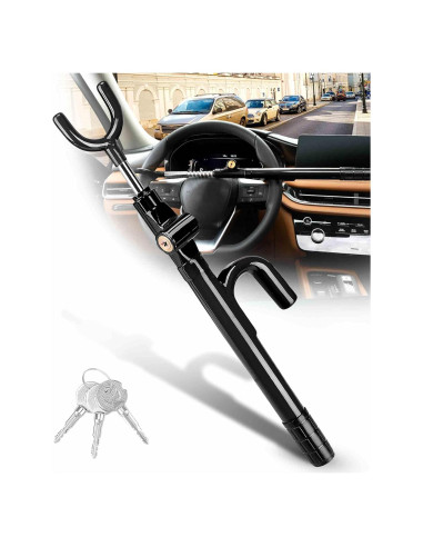 Cerradura Antirrobo para Volante Tevlaphee - Ajustable 17.78-40.64 cm