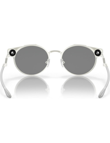 Gafas de sol Oakley para hombre Prizm negras 50 mm cromo satinado