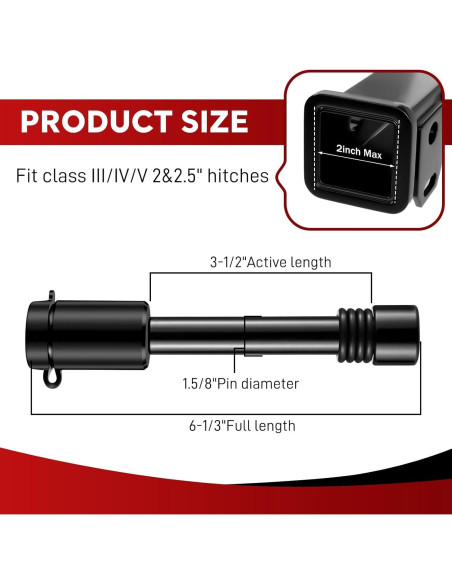 Cerradura de Pasador de Enganche BOYISEN 5/8" Acero Alta Resistencia