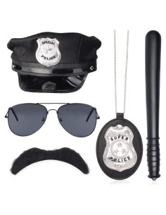 Set de Disfraz de Policía Beelittle con Sombrero y Accesorios