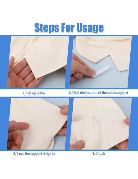 Soportes de Cuello para Camisas de Hombre Giantree 30 Piezas