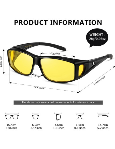 Gafas de Conducción Nocturna Kimorn Antirreflejo Polarizadas