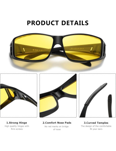 Gafas de Conducción Nocturna Kimorn Antirreflejo Polarizadas