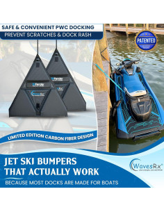 Bumper de Fender PWC WAVESRX Fibra de Carbono 2 Unidades 2