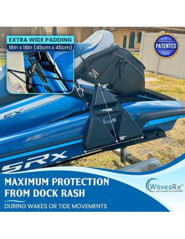 Bumper de Fender PWC WAVESRX Fibra de Carbono 2 Unidades