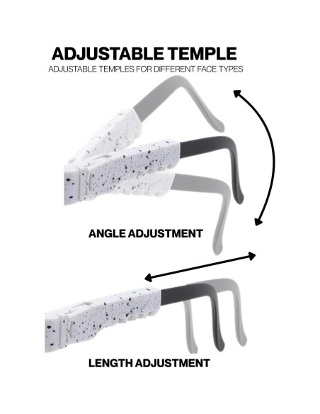 Gafas de Ciclismo UV400 Unisex - Lentes Polarizados Blancas y Azules