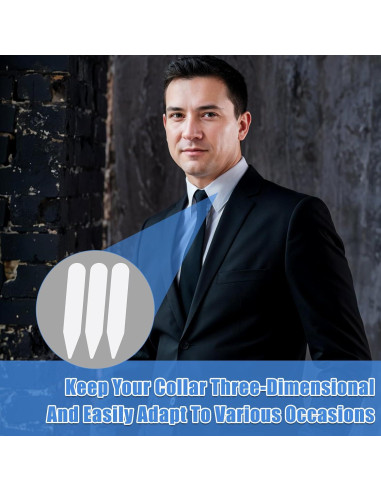 Soportes de Cuello para Camisas de Hombre Giantree 30 Piezas