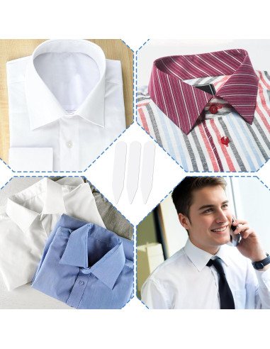 Soportes de Cuello para Camisas de Hombre Giantree 30 Piezas