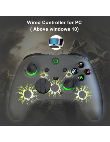 Controlador de Juegos Conwin para PC 10 y Steam, Joystick RGB