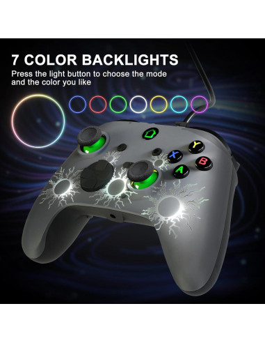 Controlador de Juegos Conwin para PC 10 y Steam, Joystick RGB