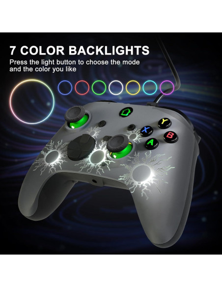 Controlador de Juegos Conwin para PC 10 y Steam, Joystick RGB