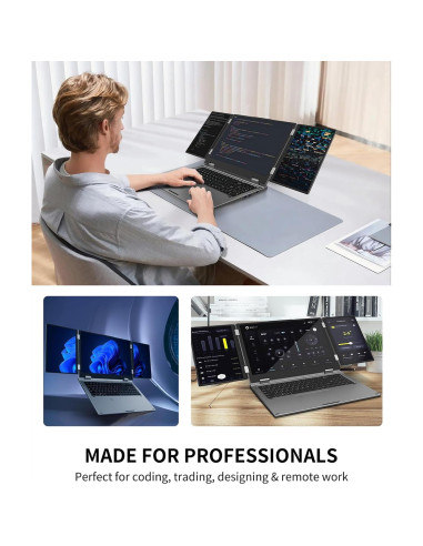 Portátil KOOFORWAY Max16 Triple Pantalla 16" + 10.5" x2, i7, 32GB RAM, 2TB SSD