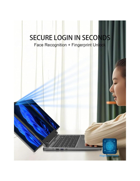 Portátil KOOFORWAY Max16 Triple Pantalla 16" + 10.5" x2, i7, 32GB RAM, 2TB SSD