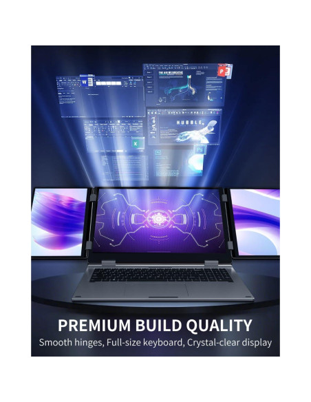 Portátil KOOFORWAY Max16 Triple Pantalla 16" + 10.5" x2, i7, 32GB RAM, 2TB SSD