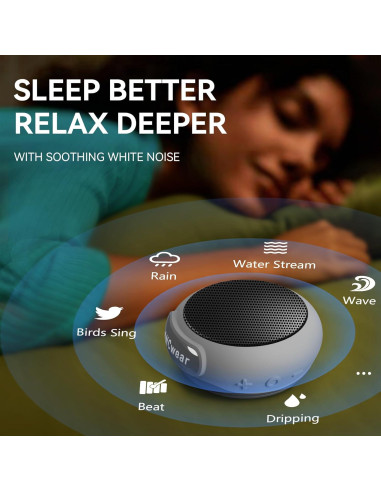 Altavoz Bluetooth Portátil ANCwear BT-208 Impermeable Gris