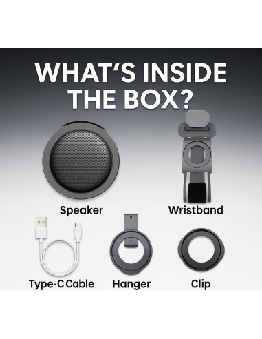 Altavoz Bluetooth Portátil ANCwear BT-208 Impermeable Gris