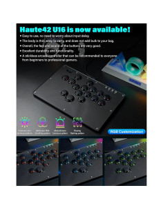 Controlador Arcade Sehawei U16 con RGB y Funciones Turbo 2