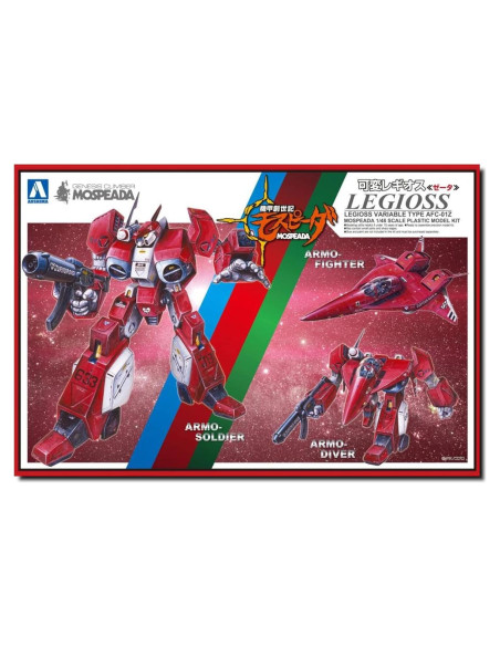 Modelo Plástico Aoshima Variable Legios Zeta 1/48 Transformable