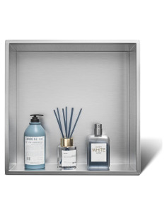 Nicho de Ducha de Acero Inoxidable Bernkot 30.48 cm Cepillado