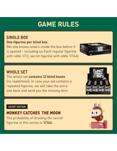 Figuras Coleccionables POP MART La Serie Casi Oculta 7-11 cm