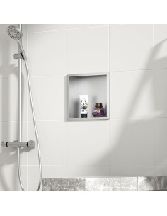 Nicho de Ducha de Acero Inoxidable Bernkot 30.48 cm Cepillado 2